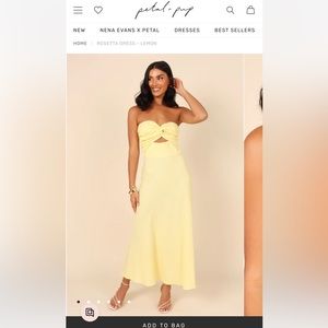 Rosetta dress petal and pup